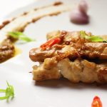 Sate panggang dengan tusukan daging untuk thumbnail artikel sate